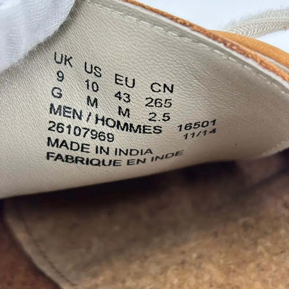 Clarks Farli Walk Mens Sz 10 Casual Tan Leather C&J Ltd TOR England